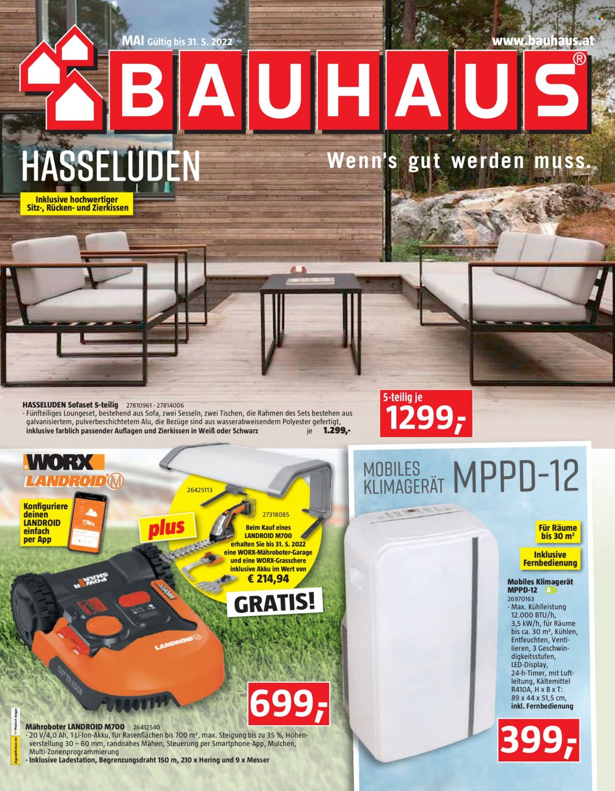 Angebote Bauhaus - 1.5.2022 - 31.5.2022. Seite 1.