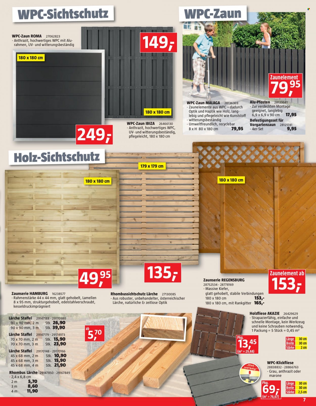 Angebote Bauhaus - 1.6.2022 - 2.7.2022 - Verkaufsprodukte - Holz. Seite 7.