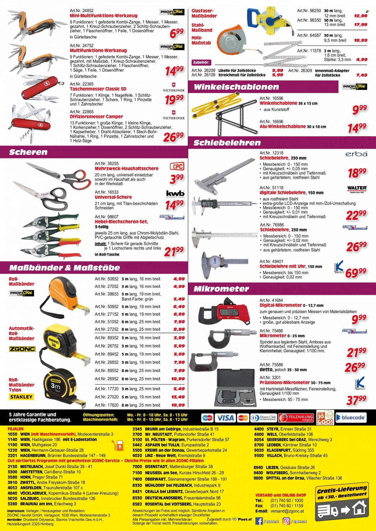 Angebote Zgonc - 16.6.2022 - 31.8.2022 - Verkaufsprodukte - Holz, Draht, Multifunktions-Werkzeug. Seite 16.