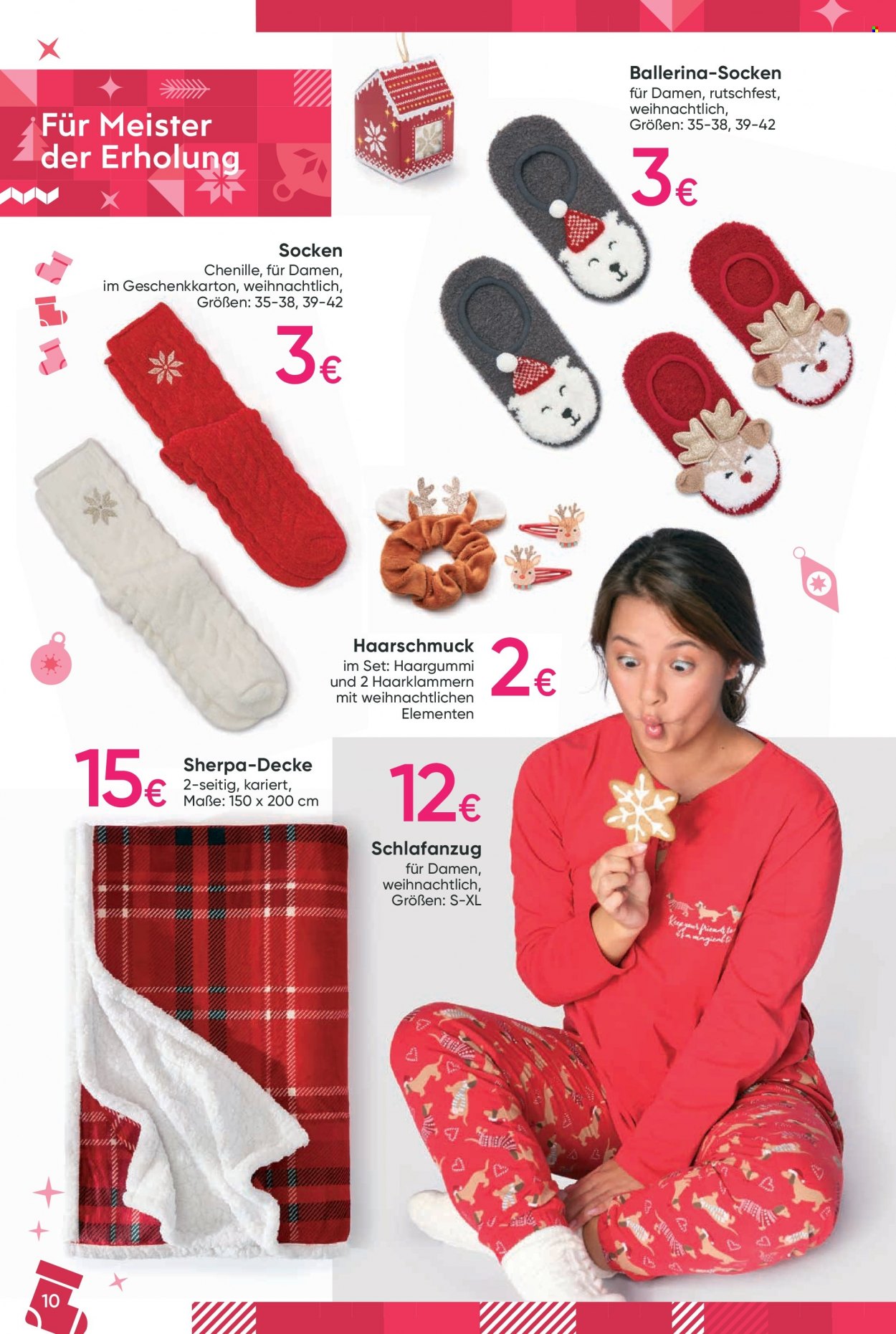 Angebote Pepco - Verkaufsprodukte - Schlafanzug, Socken, Haarschmuck. Seite 10.