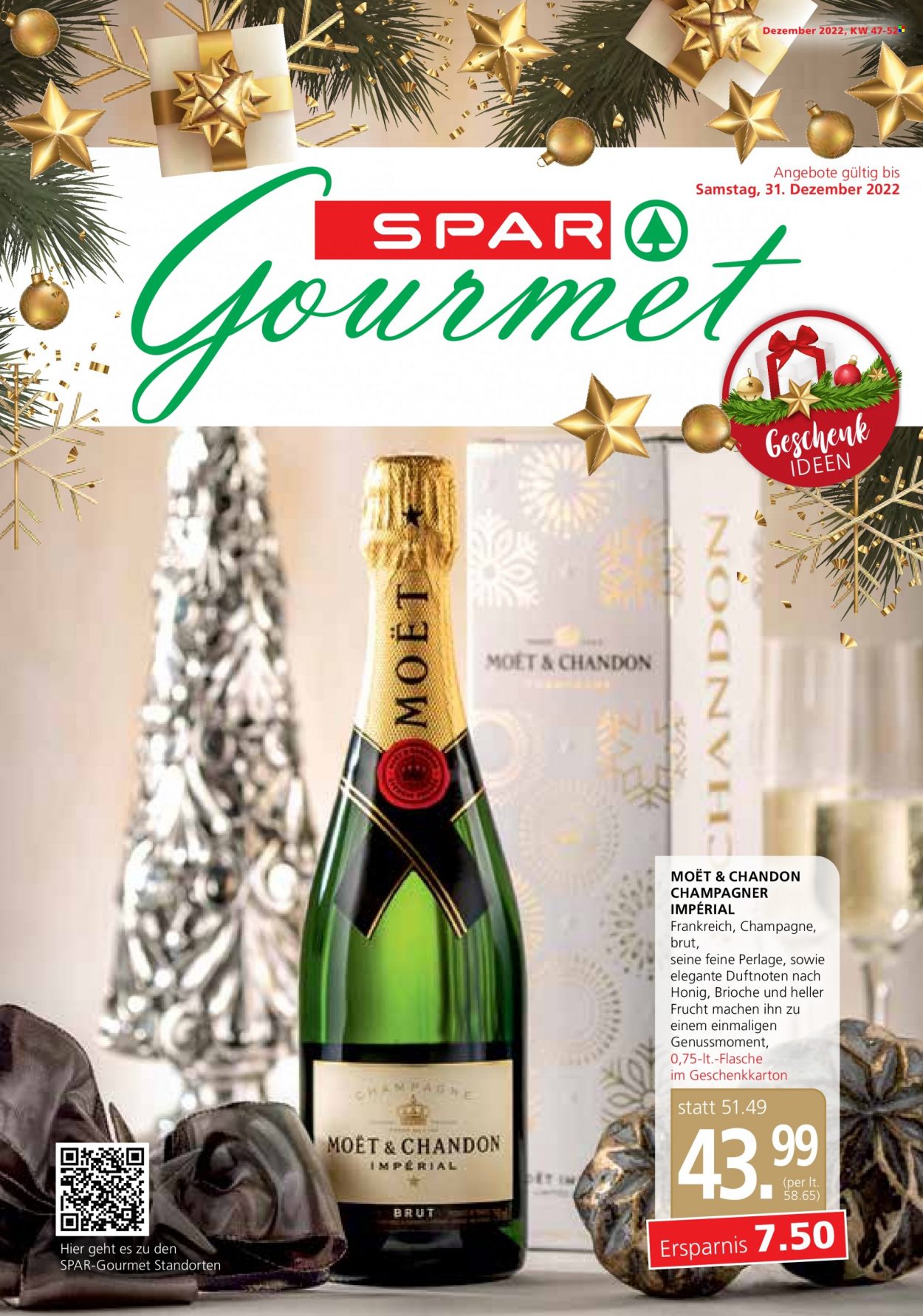 Angebote SPAR - 24.11.2022 - 31.12.2022 - Verkaufsprodukte - Honig, Champagne. Seite 1.