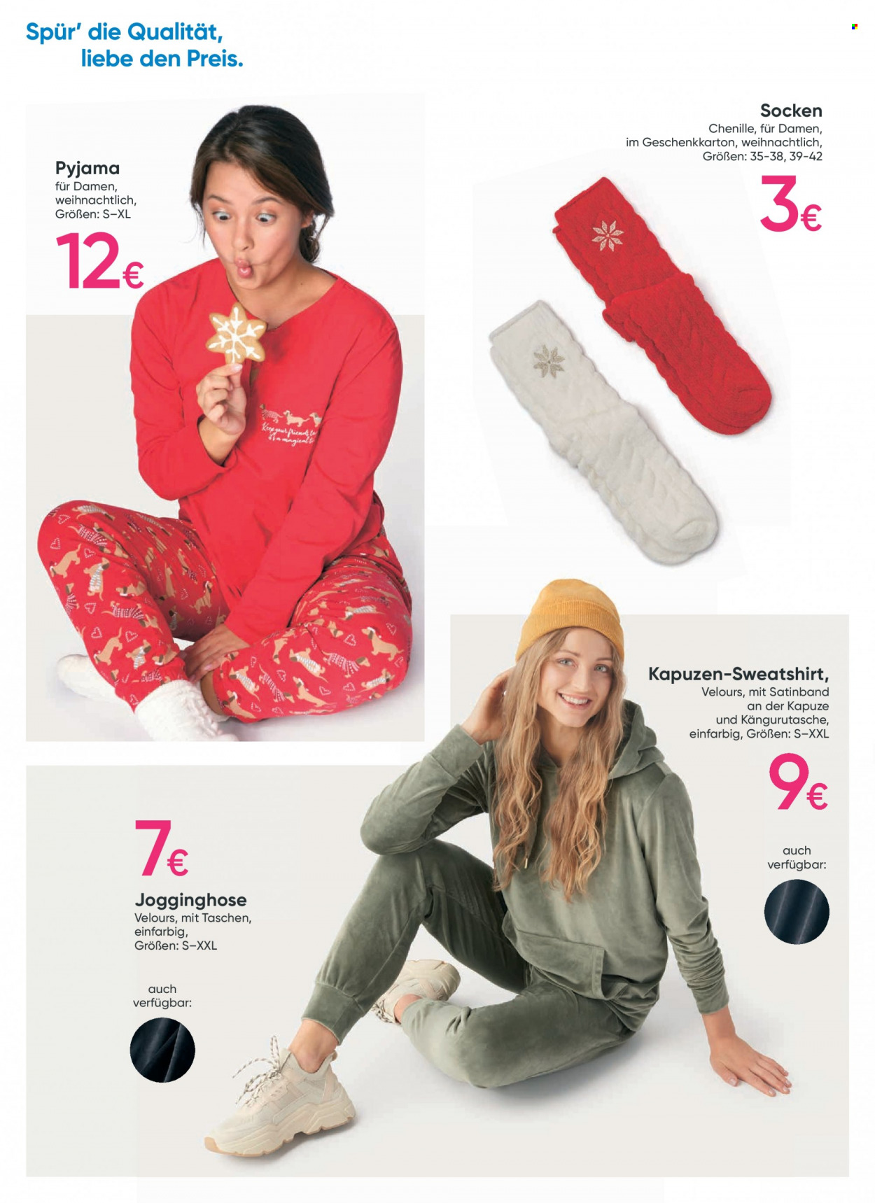 Angebote Pepco - 1.12.2022 - 7.12.2022 - Verkaufsprodukte - Jogginghose, Sweatshirt, Pyjama, Socken, Tasche. Seite 4.