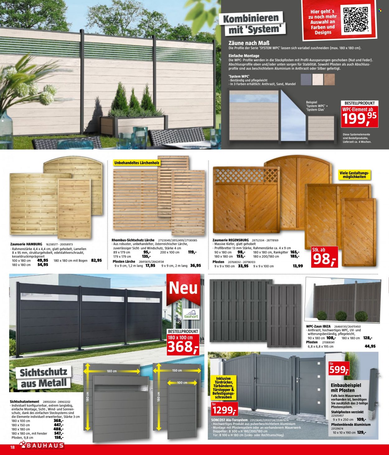 Angebote Bauhaus - 1.3.2023 - 1.4.2023 - Verkaufsprodukte - Türstopper, Sonnenschutz. Seite 18.