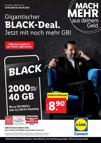 Flugblatt Lidl - Gigantischer BLACK-Deal