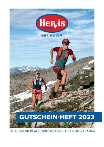 thumbnail - Flugblatt Hervis - Gutschein-Heft 2023