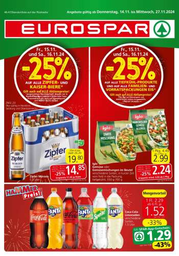 Angebote EUROSPAR - 14.11.2024 - 27.11.2024.