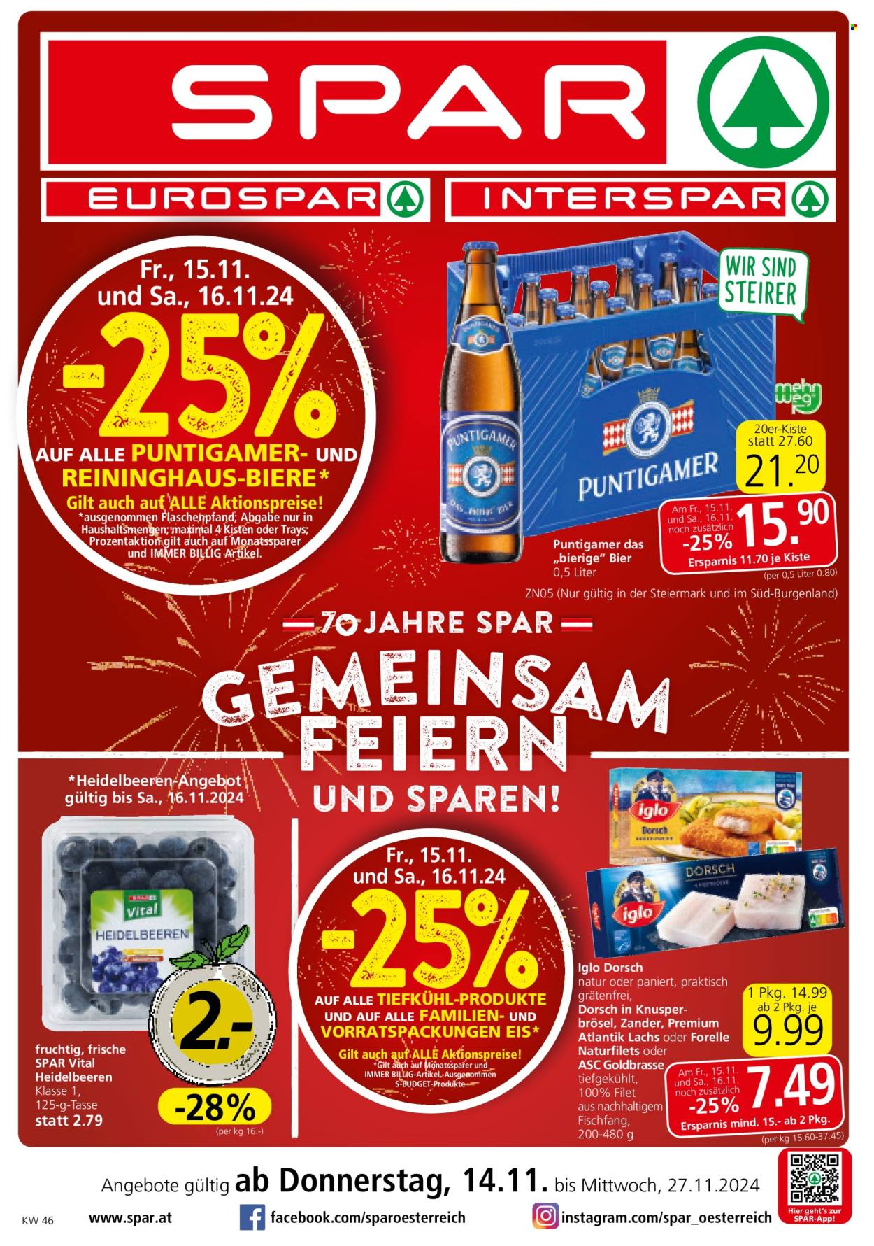 Leták EUROSPAR - 14.11.2024 - 27.11.2024. Strana 1