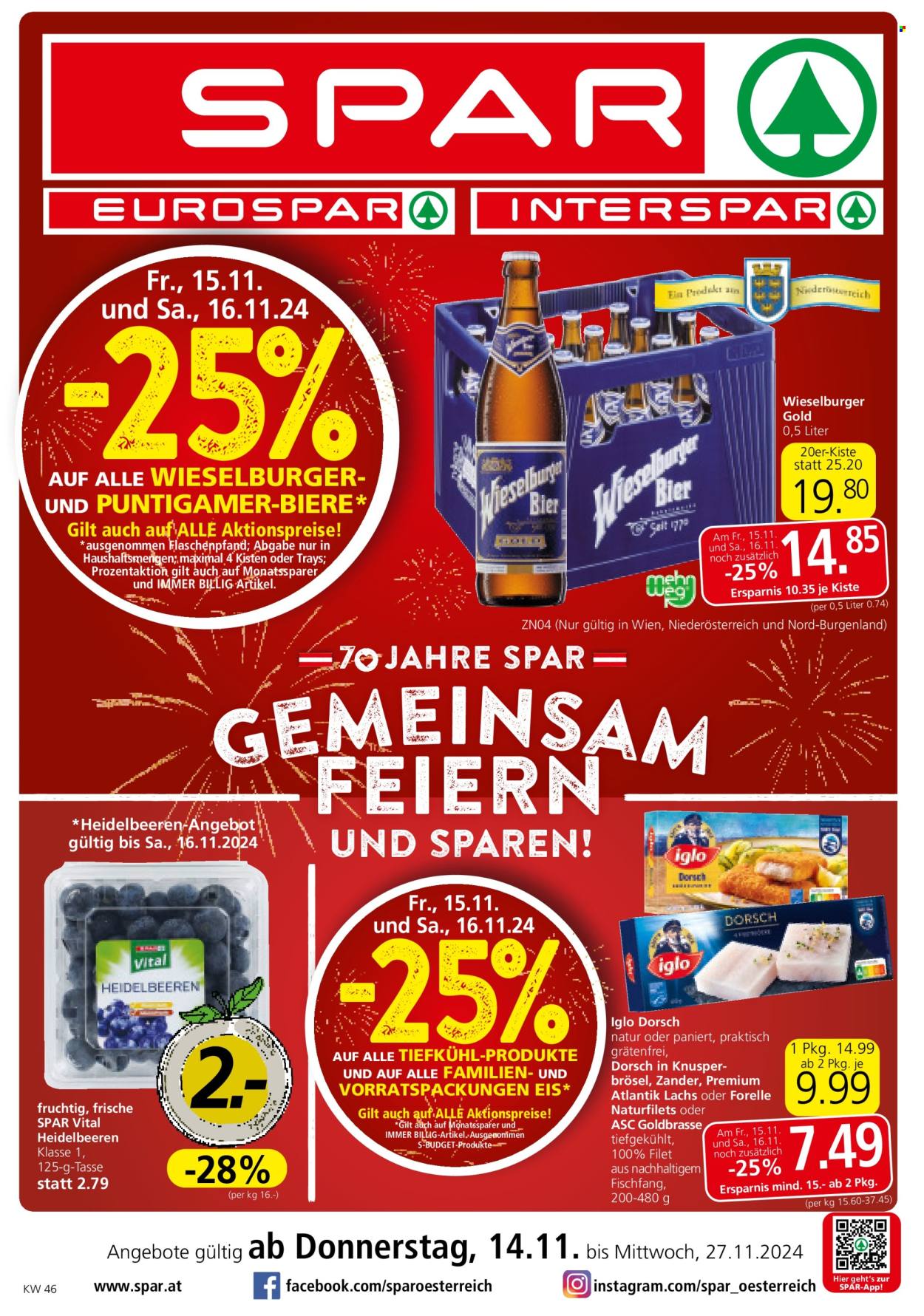 Leták EUROSPAR - 14.11.2024 - 27.11.2024. Strana 1