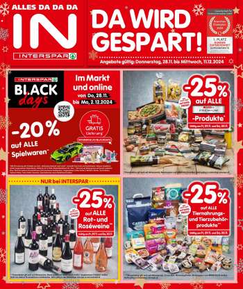 Angebote INTERSPAR - 28.11.2024 - 11.12.2024.