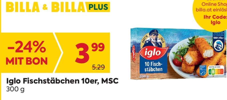 Iglo Fischstäbchen 10er, MSC