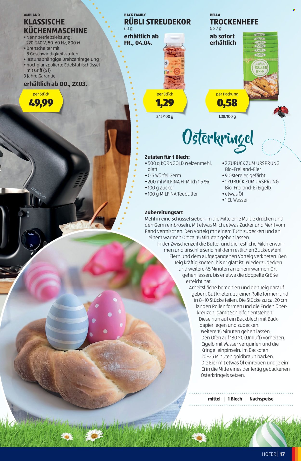 Angebote Hofer. Seite 1