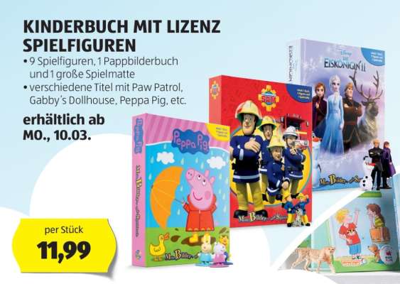 KINDERBUCH MIT LIZENZ SPIELFIGUREN