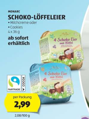 MONARC SCHOKO-LÖFFELEIER