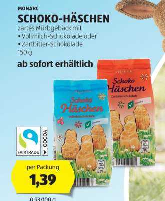 MONARC SCHOKO-HÄSCHEN
