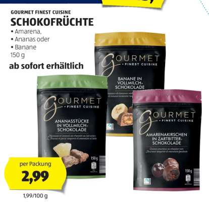 GOURMET FINEST CUISINE SCHOKOFRÜCHTE