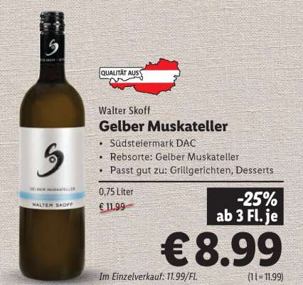 WALTER SKOFF Gelber Muskateller