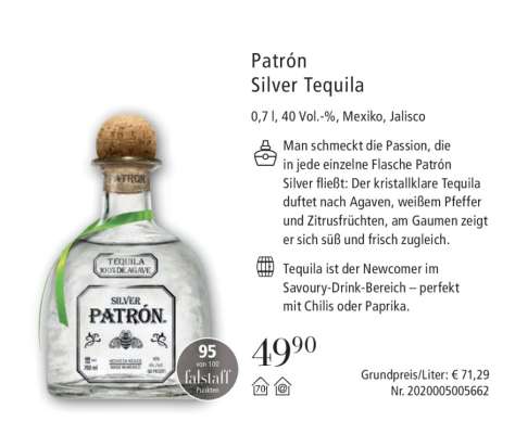Patrón Silver Tequila