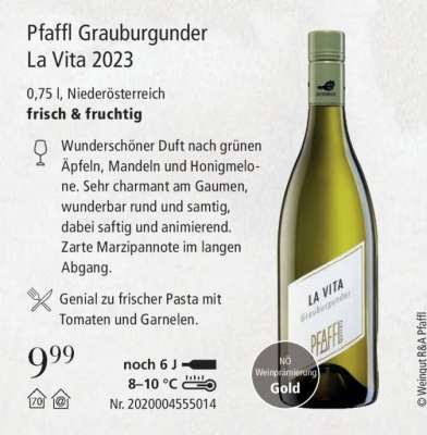 Pfaffl Grauburgunder La Vita 2023
