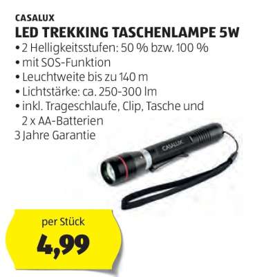 LED TREKKING TASCHENLAMPE 5W