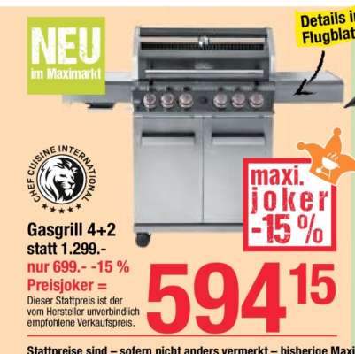 Gasgrill 4+2