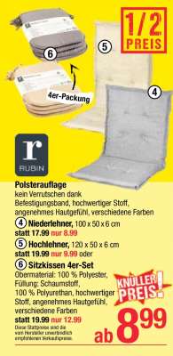 Sitzkissen 4er-Set