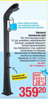 Steinbach Solardusche Split