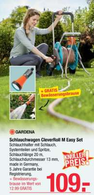 Schlauchwagen CleverRoll M Easy Set