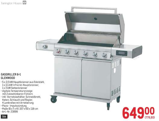 GASGRILLER 6+1 GLENWOOD