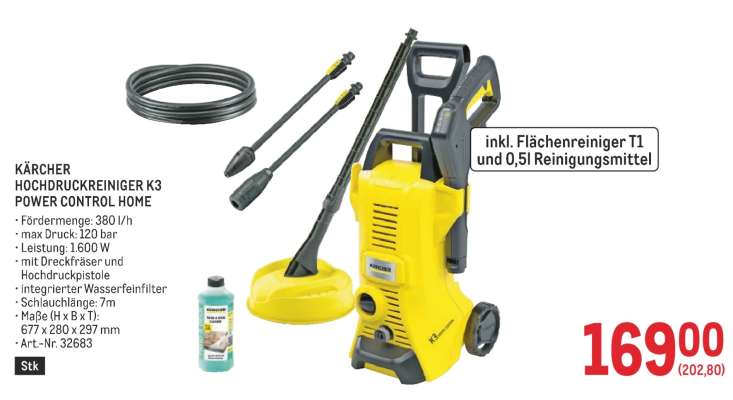 KÄRCHER HOCHDRUCKREINIGER K3 POWER CONTROL HOME