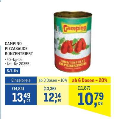 Campino Pizzasauce konzentriert