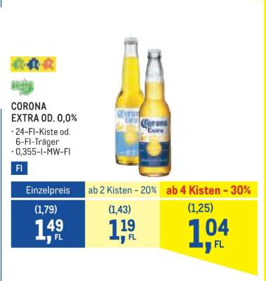 Corona Extra od. 0,0 %