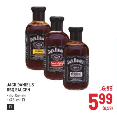 JACK DANIEL'S BBQ SAUCEN
