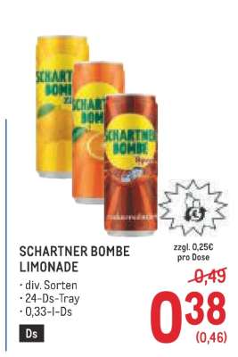 Schartner Bombe Limonade