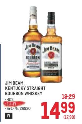 Jim Beam Kentucky Straight Bourbon Whiskey