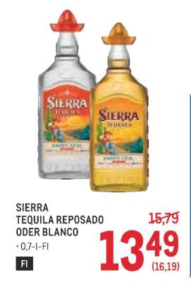 SIERRA TEQUILA REPOSADO ODER BLANCO