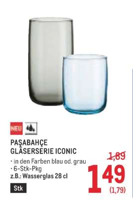 PAŞABAHÇE GLÄSER SERIE ICONIC