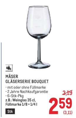 MÄSER GLÄSERSERIE BOUQUET