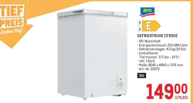 Gefriertruhe CF990E