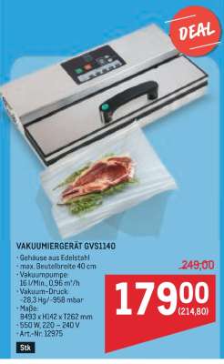 Vakuumiergerät GVS1140
