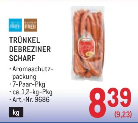 TRÜNKEL DEBREZINER SCHARF