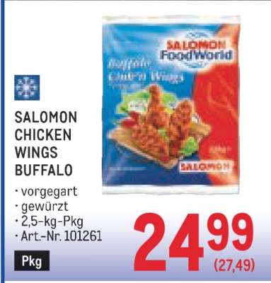 SALOMON CHICKEN WINGS BUFFALO