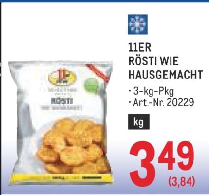 11ER RÖSTI WIE HAUSGEMACHT