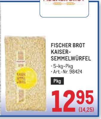 FISCHER BROT KAISER-SEMMELWÜRFEL