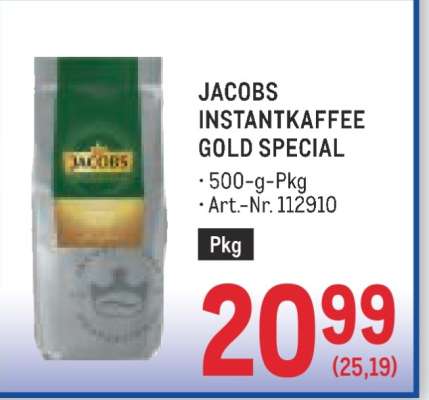 Jacobs Instantkaffee Gold Special