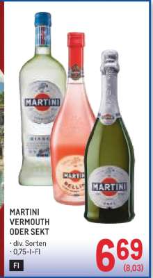 MARTINI VERMOUTH ODER SEKT