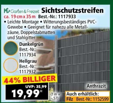 Sichtschutzstreifen