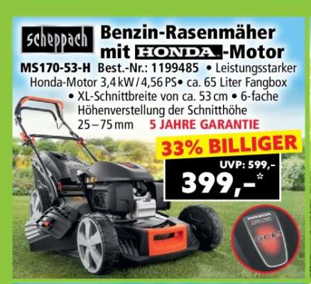 Benzin-Rasenmäher mit HONDA-Motor