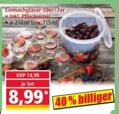 Einmachgläser 10er/7er
