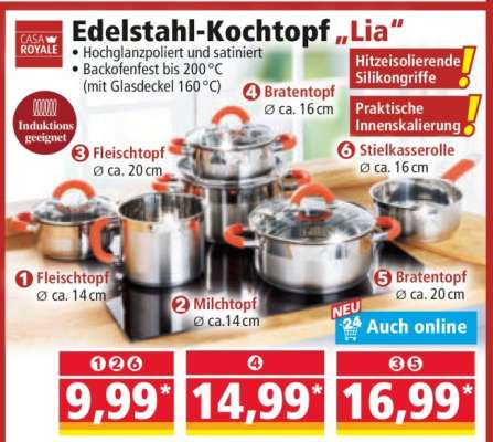 Edelstahl-Kochtopf „Lia“