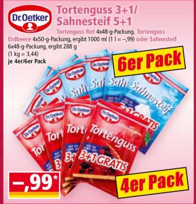 Tortenguss 3+1/ Sahnesteif 5+1